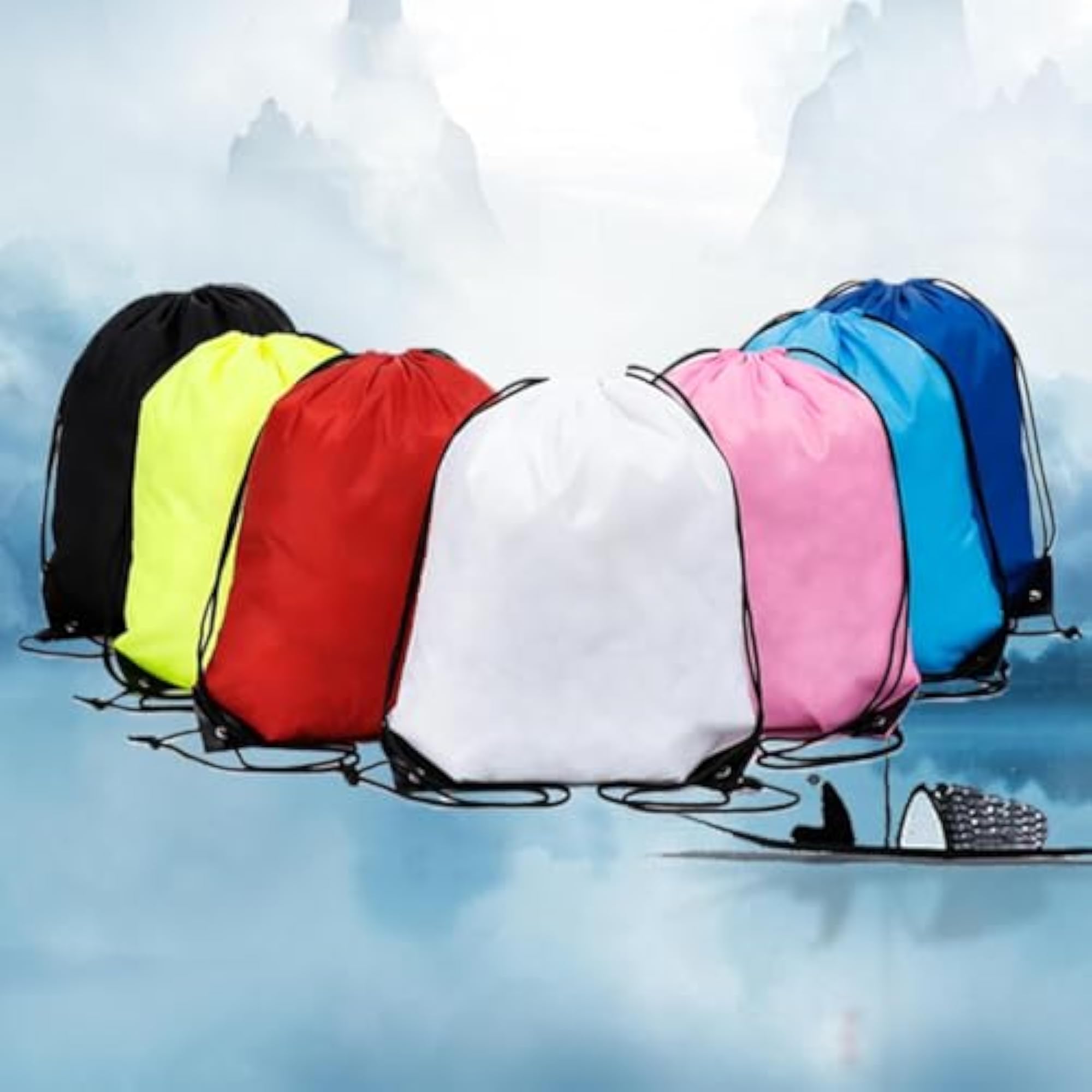 Drawstring Backpack for Men, Casual Day Pack